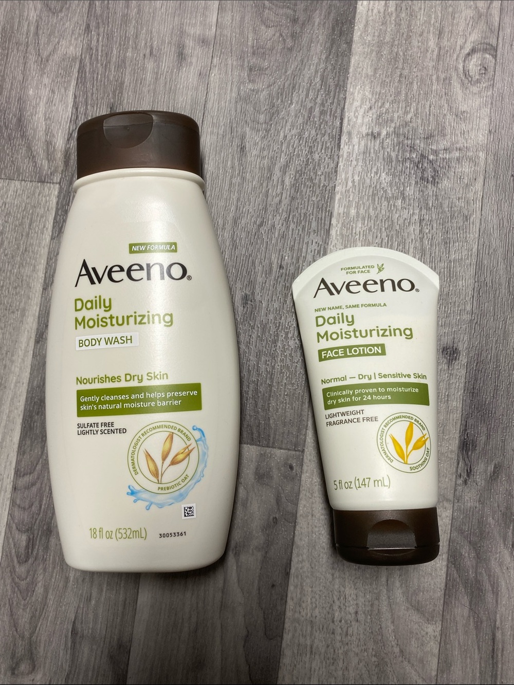 Daily Moisturizing Body Wash & Face Lotion - Aveeno